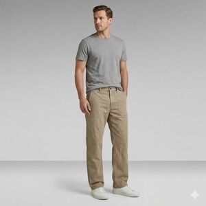 Vintage Patagonia Canvas Work Pants Mens 35 Tan Double Knee Organic Cotton Gorp